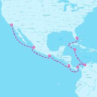 Celebrity Summit September 19, 2024 itinerary map