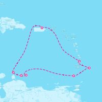 Celebrity Summit January 29, 2025 itinerary map