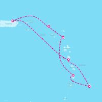 Celebrity Summit March 22, 2025 itinerary map