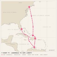 Celebrity Summit April 21, 2028 itinerary map