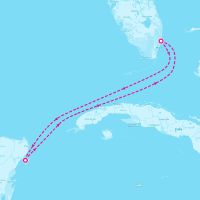 Celebrity XCel November 9, 2025 itinerary map
