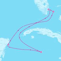 Celebrity XCel December 7, 2025 itinerary map