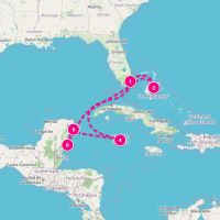 Celebrity XCel March 28, 2027 itinerary map