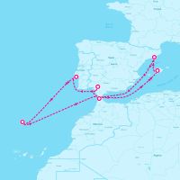 Celebrity XCel April 26, 2027 itinerary map