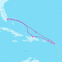 Celebrity XCel January 16, 2028 itinerary map