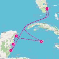 Celebrity XCel March 5, 2028 itinerary map