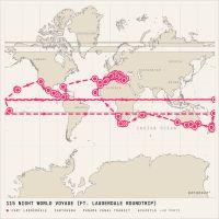 Coral Princess January 3, 2028 itinerary map