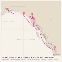 Coral Princess August 30, 2028 itinerary map