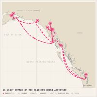 Coral Princess September 6, 2028 itinerary map