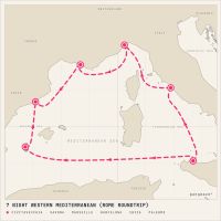Costa Smeralda September 11, 2026 itinerary map
