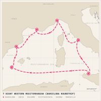 Costa Smeralda September 15, 2026 itinerary map