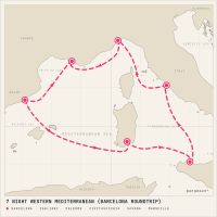 Costa Smeralda October 13, 2026 itinerary map
