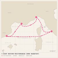 Costa Smeralda November 6, 2026 itinerary map