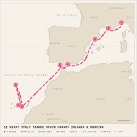 Costa Smeralda November 12, 2026 itinerary map