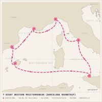 Costa Smeralda November 17, 2026 itinerary map