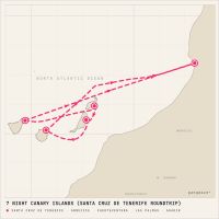 Costa Smeralda December 7, 2026 itinerary map