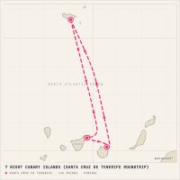 Costa Smeralda December 14, 2026 itinerary map