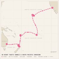 Crown Princess November 4, 2026 itinerary map
