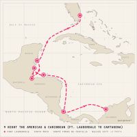Crystal Serenity November 23, 2026 itinerary map