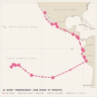 Crystal Serenity January 8, 2027 itinerary map