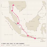 Crystal Serenity April 1, 2027 itinerary map