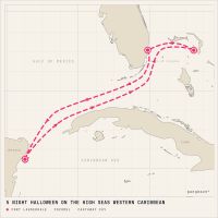 Disney Destiny September 25, 2027 itinerary map