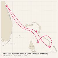 Disney Destiny December 12, 2027 itinerary map