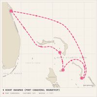 Disney Destiny January 23, 2028 itinerary map