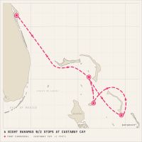 Disney Treasure January 9, 2028 itinerary map