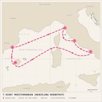 Disney Wish July 10, 2027 itinerary map