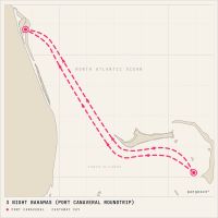 Disney Wish January 28, 2028 itinerary map