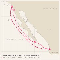 Disney Wonder January 17, 2028 itinerary map