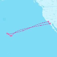 Emerald Princess March 21, 2024 itinerary map