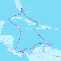 Emerald Princess January 11, 2025 itinerary map