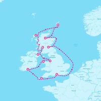 Emerald Princess July 3, 2025 itinerary map