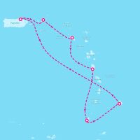 Emerald Princess December 26, 2027 itinerary map