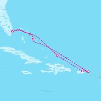 MS Eurodam December 19, 2026 itinerary map