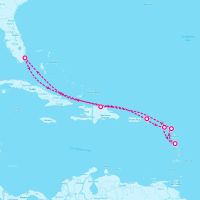 Explorer of the Seas February 9, 2024 itinerary map