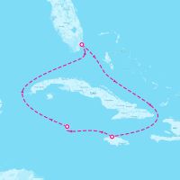 Explorer of the Seas March 31, 2024 itinerary map