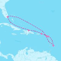 Explorer of the Seas April 18, 2024 itinerary map