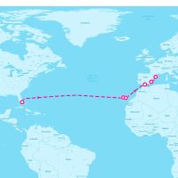 Explorer of the Seas April 28, 2024 itinerary map