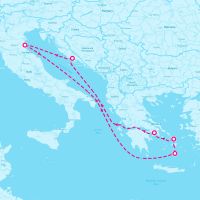 Explorer of the Seas August 10, 2024 itinerary map