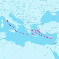 Explorer of the Seas October 19, 2024 itinerary map