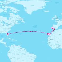 Explorer of the Seas October 19, 2025 itinerary map