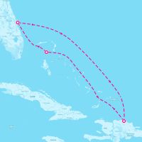 Explorer of the Seas January 5, 2026 itinerary map