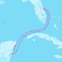 Explorer of the Seas January 10, 2026 itinerary map
