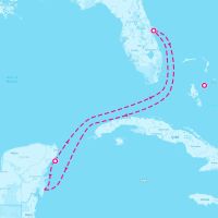 Explorer of the Seas February 7, 2026 itinerary map