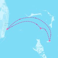 Freedom of the Seas February 12, 2024 itinerary map