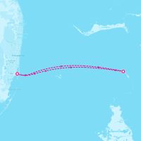 Freedom of the Seas March 1, 2024 itinerary map