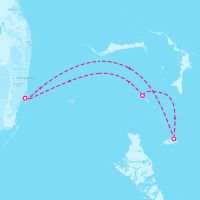 Freedom of the Seas May 9, 2025 itinerary map